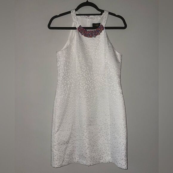Laundry by Shelli Segal Beaded Summer Dress Size 4 - Picture 4 of 10